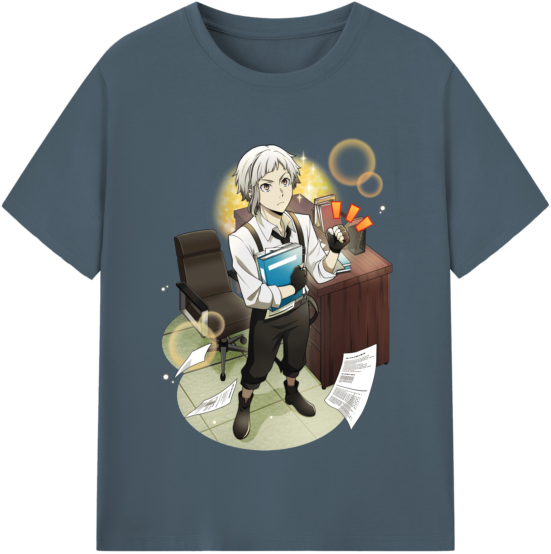 （画像用） 文豪ストレイドッグス Bungo Stray Dogs 綿100％半袖Tシャツ（フロントプリント）